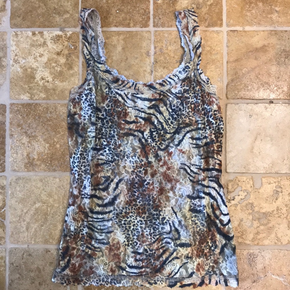 Animal Print Hanky Panky Lace Camisole